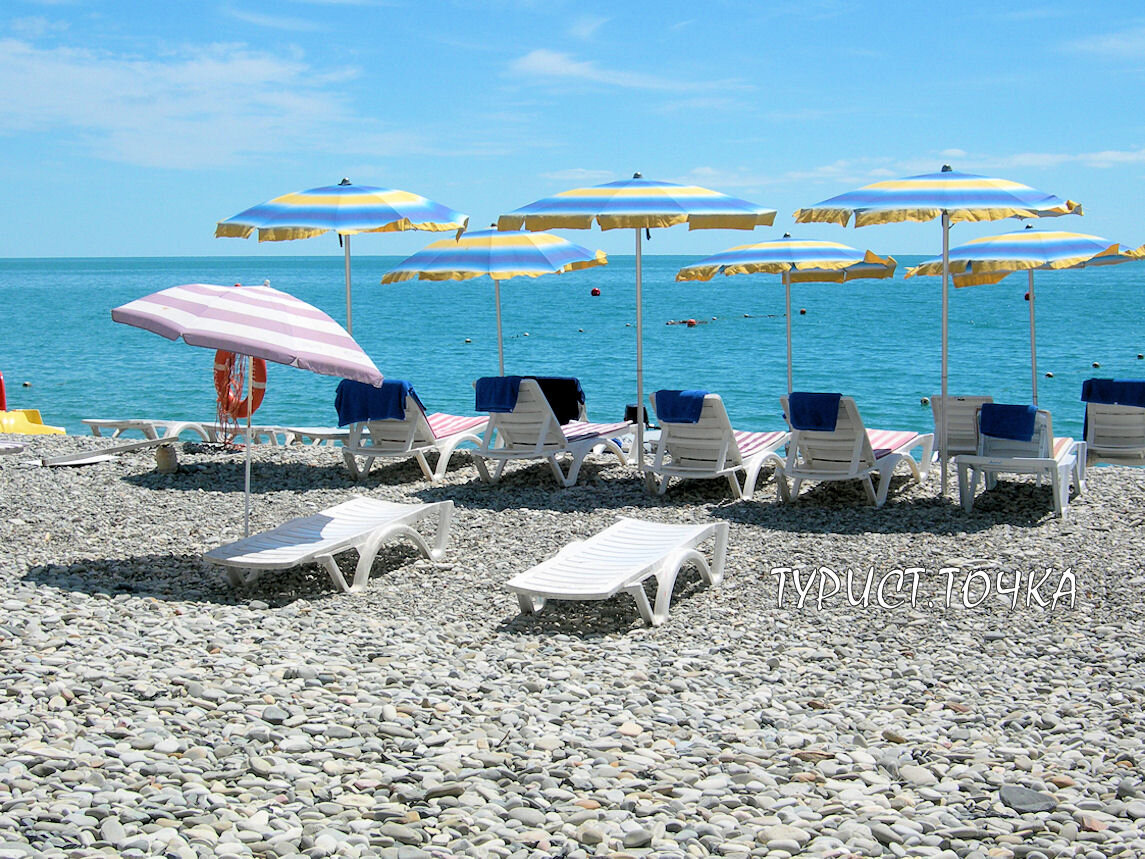 Пляж в Ольгинке