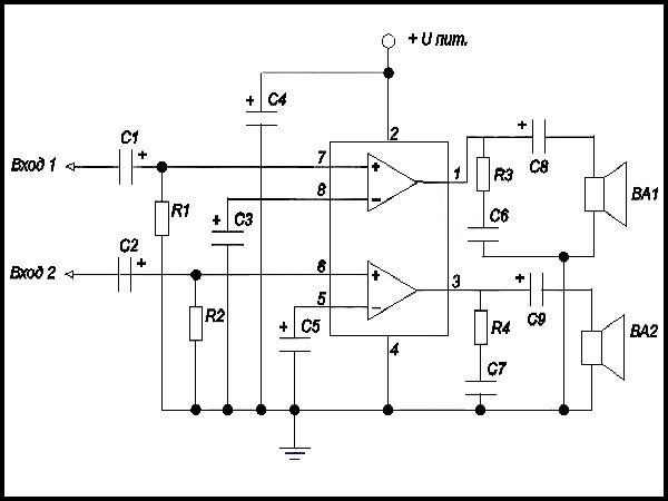 Tda7010t схема включения