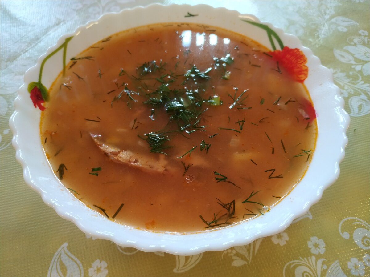 суп с консервой рецепт с фото