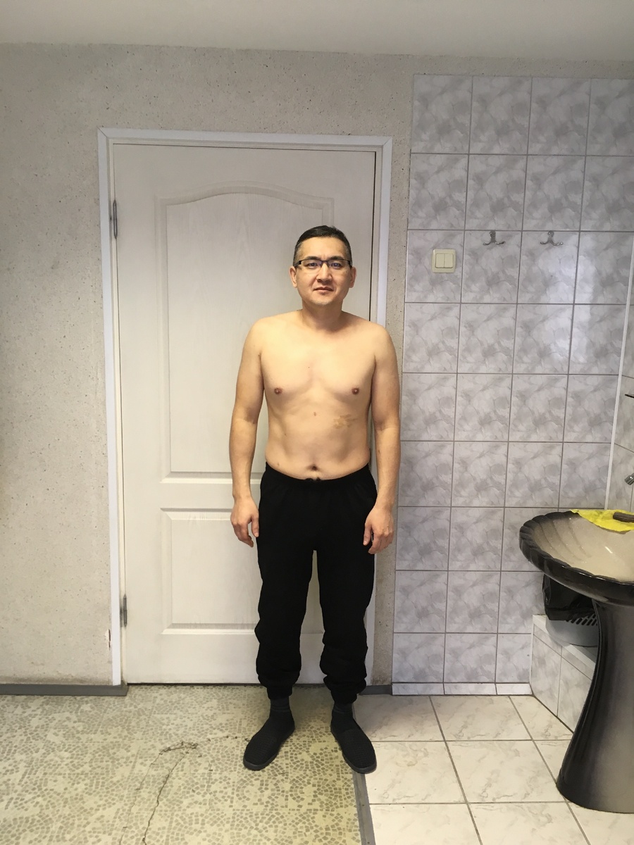 Здесь мой вес составил 76 кг.