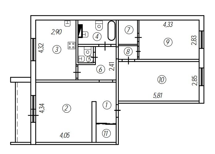 План после перепланировки