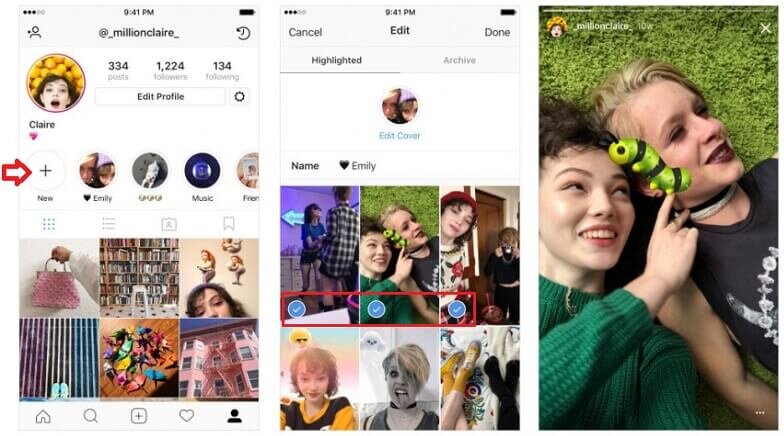 Как сделать и добавить Highlights в Instagram
