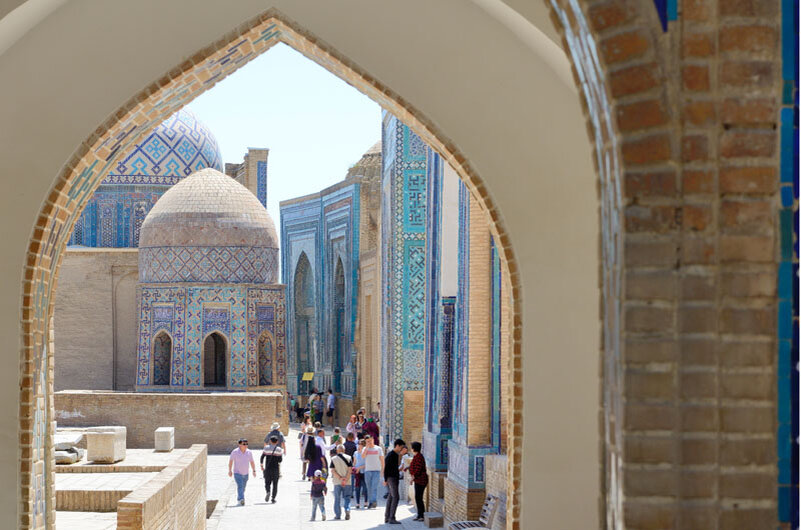 Ещё один классический кадр из Самарканда - некрополь Шахи-Зинда