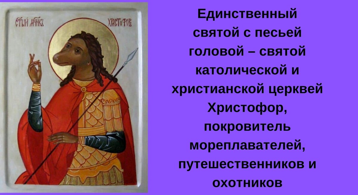 Информация и фото взято с сайта https://soulofowl.ru/svyatye/svyatoj-hristofor-pseglavec.html