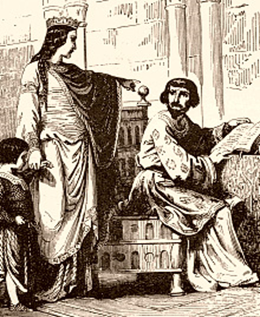 Королева Констанция Арльская и король Роберт.