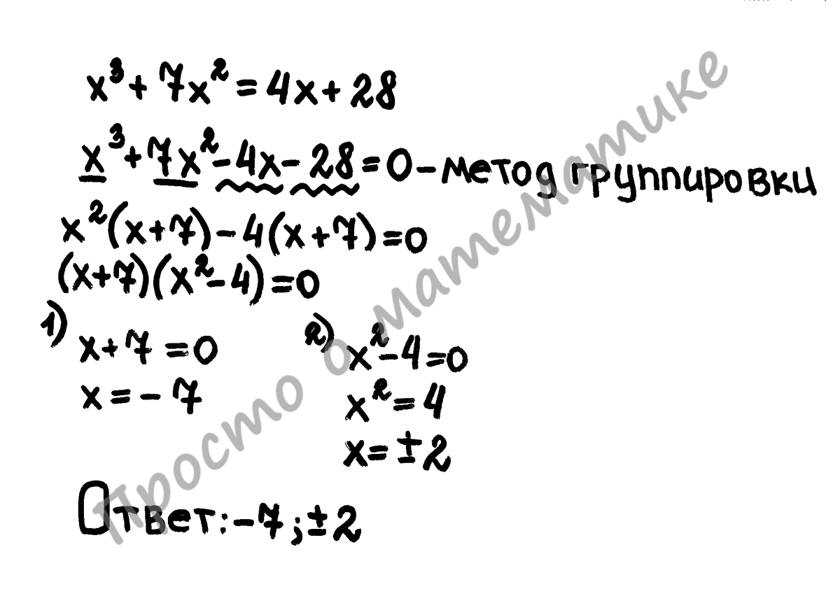 Решение, которое можно переписать в тетрадь)