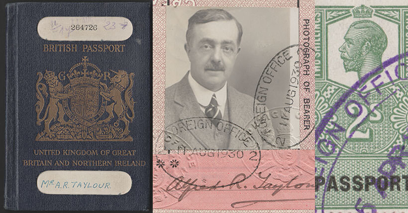 Британский паспорт 1940-х годов. Источник: papertotravel.com