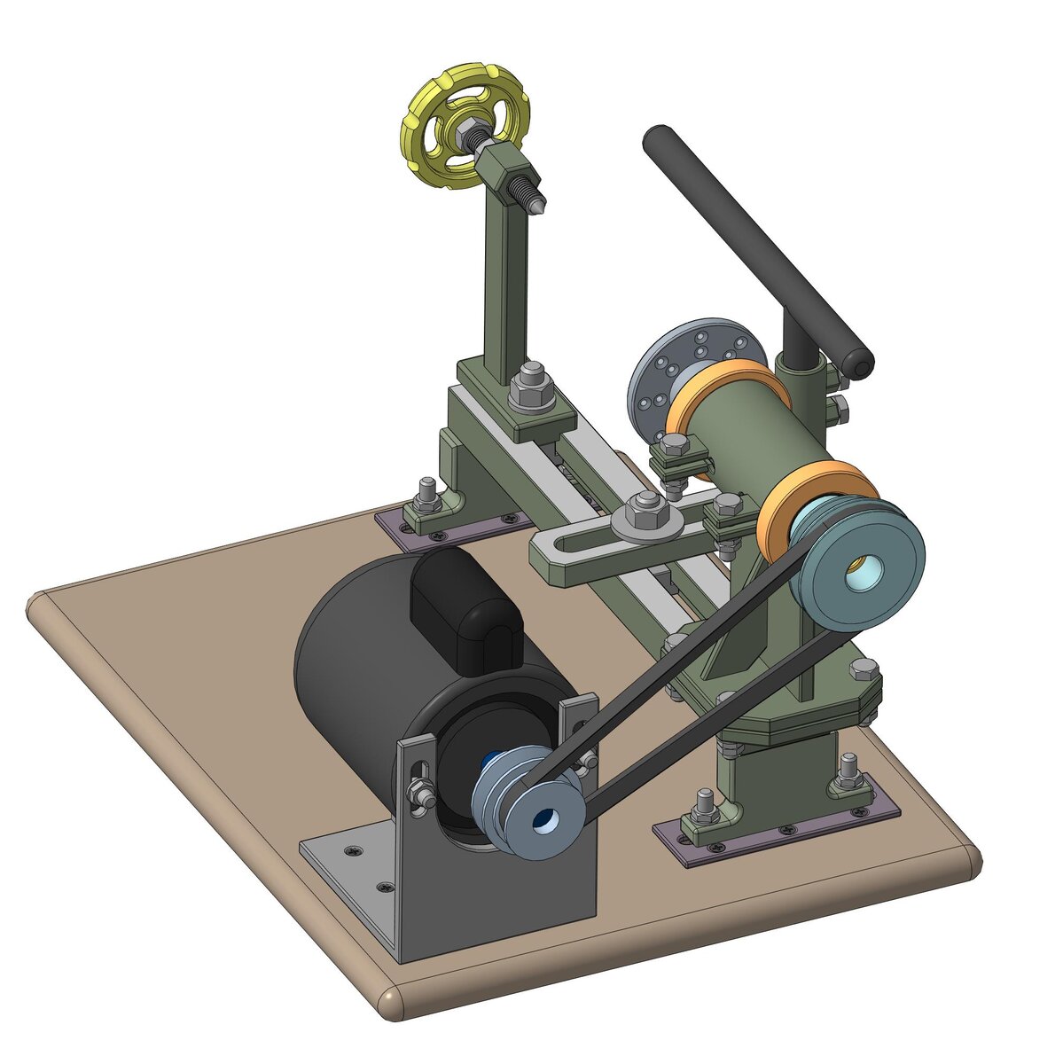 Задумка движется в нужном для меня направлении. Была исправлена передняя бабка. Это самый важный узел токарного станка по дереву. Остается только записать на видео сборку, сделать монтаж видеоматериала и произвести испытания.