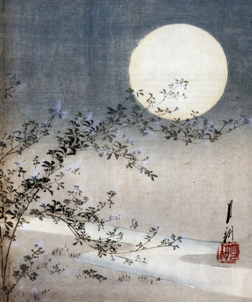 Луна японские Гравюры Ogata Gekko