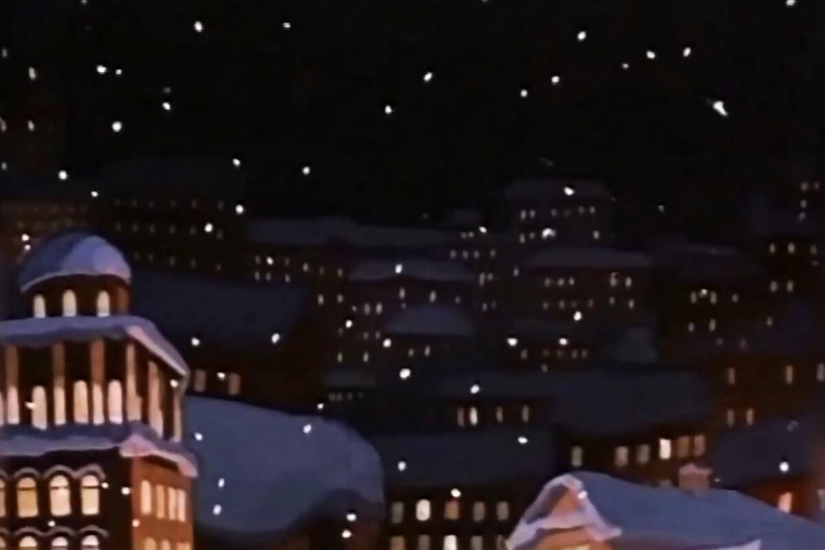 Кадр из мультфильма «Новогоднее путешествие» 1959