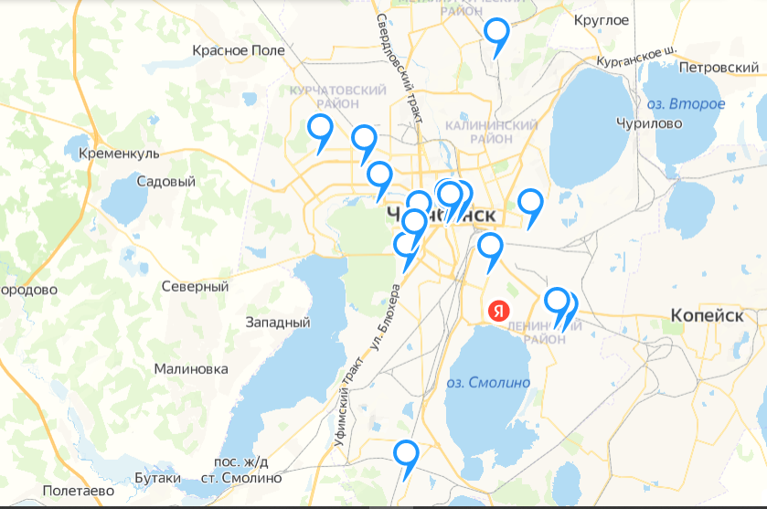 Карта бомбоубежищ челябинской области