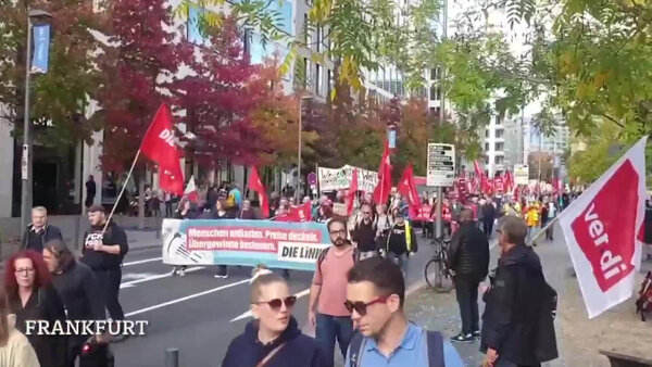 Митинги в Германии на фоне энергокризиса. Видео © Twitter / Ydiletisim