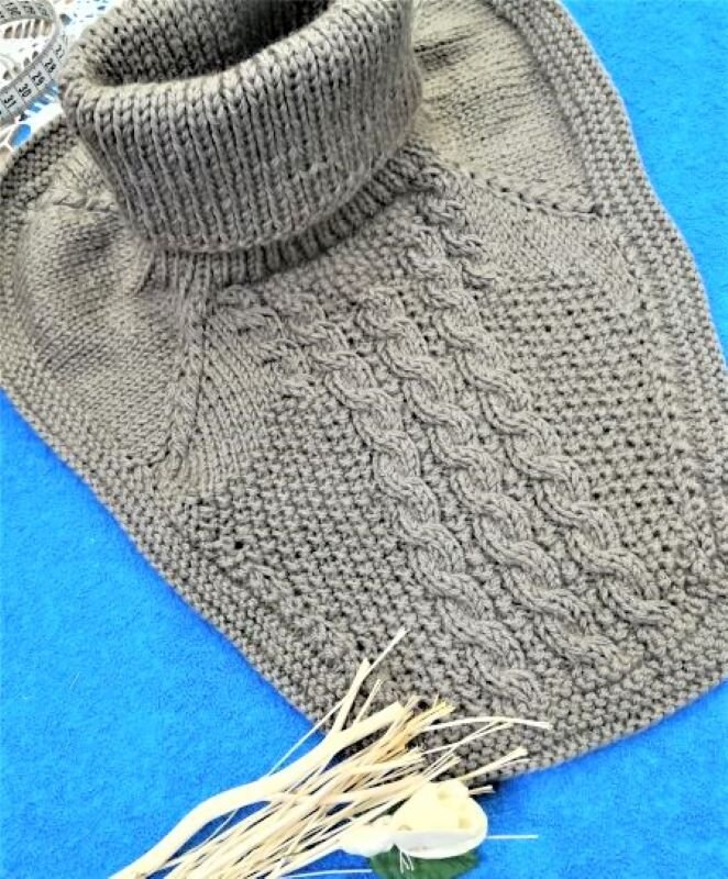 Манишка спицами Cozy Cowl - мама32.рф