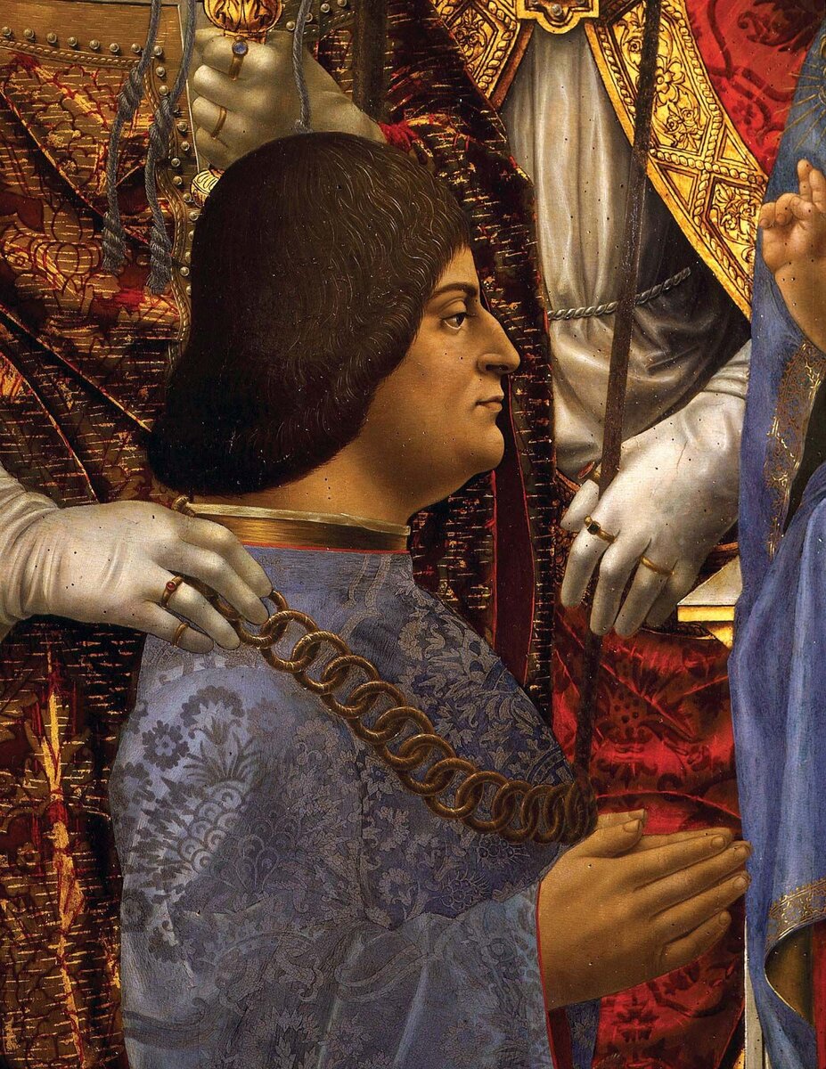 Фернандо де Льянос "Алтарь Сфорца" (1494) - как видите, вполне себе Мавр...