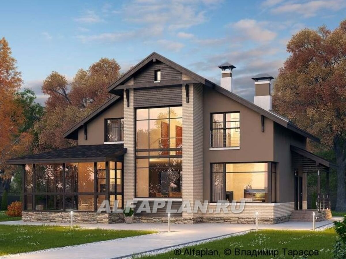 НА СЛАЙД-ШОУ 5 ФОТО: Готовый проект двухэтажного дома "Регата" 573Е