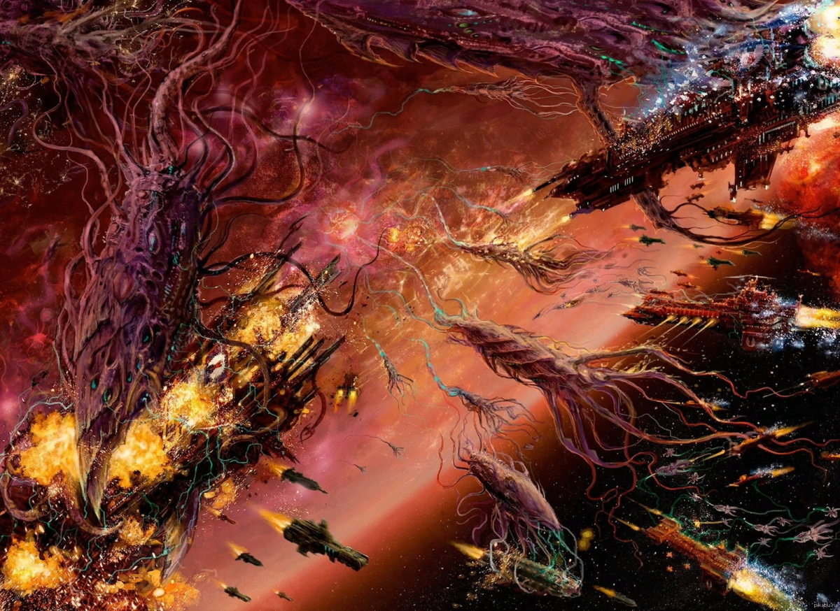 флот  тиранид.арт  из  интернета