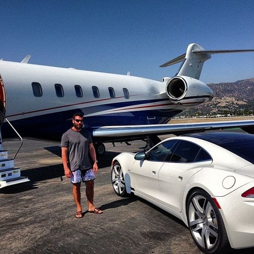 Private Jet and Mercedes