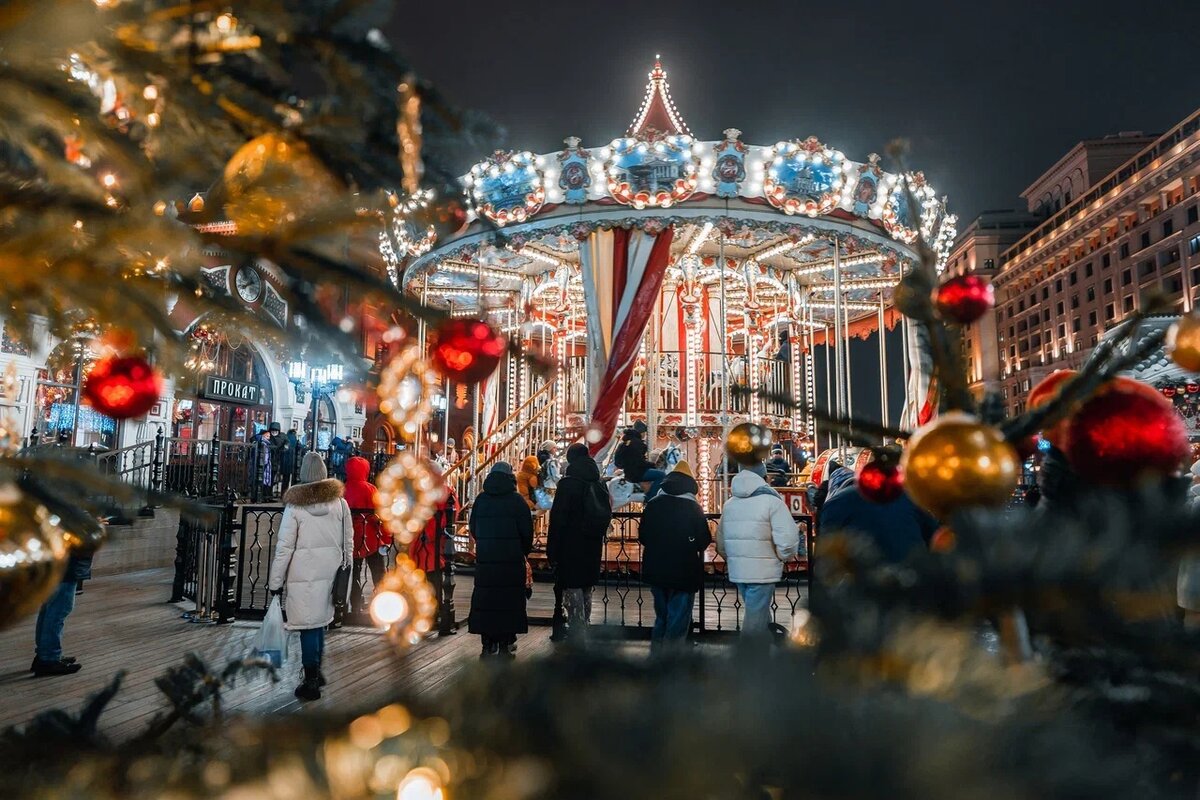 красивые фото новогодней москвы