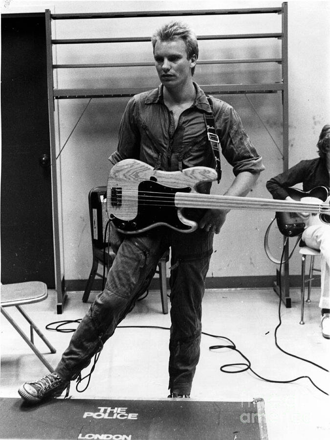 Относительно редкое фото: концерт The Police в театре Kabuki в Калифорнии (1978), за кулисами.