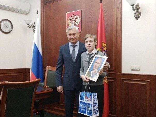    Президент России исполнил мечту оренбургского школьника Тимофея Иванова Кристина Просвиркина