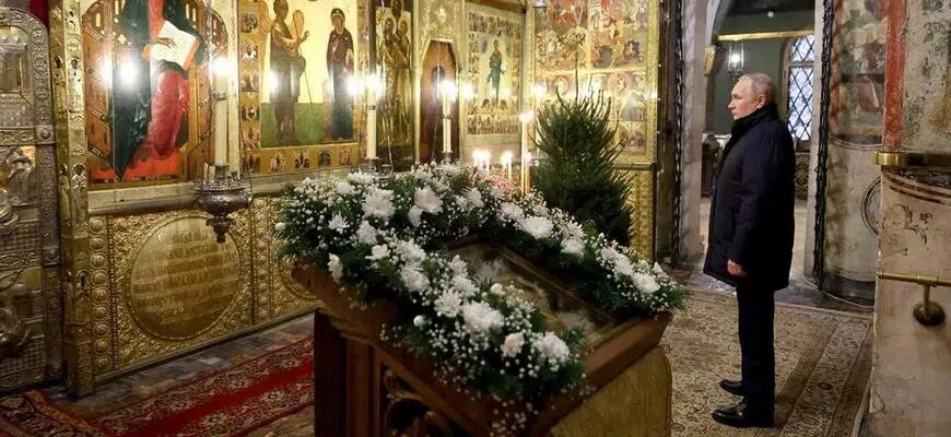 Владимир Путин поздравил с Рождеством россиян © пресс-служба Кремля