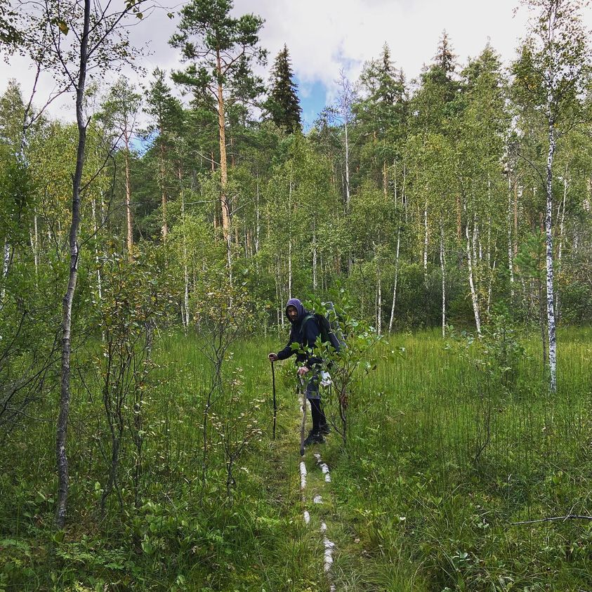 Автор во время экспедиции