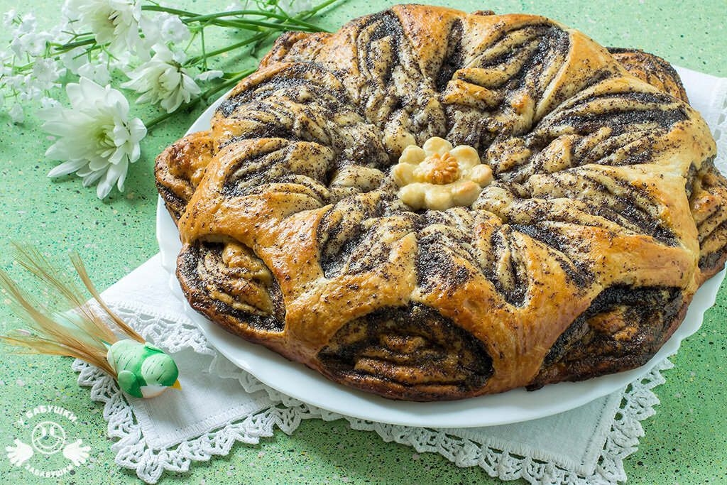 Яблочно-маковый пирог (фото автора)