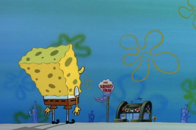 кадр из сериала "Губка Боб квадратные штаны"