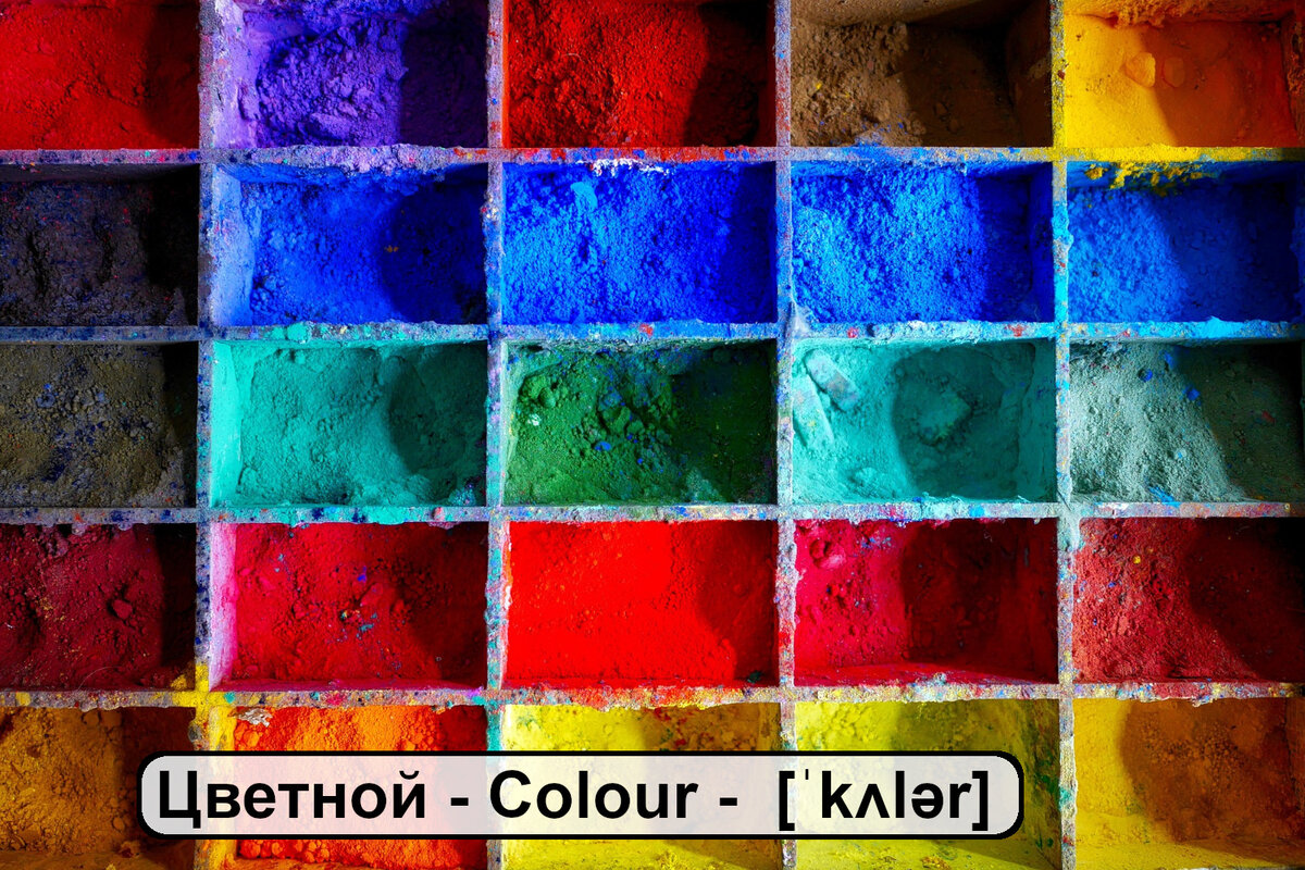 Цвета на английском языке. Карточки для запоминания слов