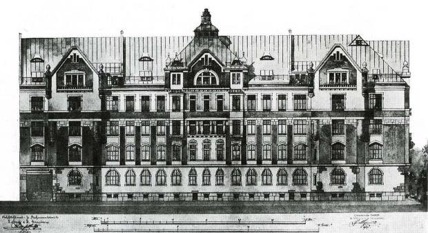 Главный фасад Южного корпуса 1907г. Фото https://vk.com/album-10331909_93920571