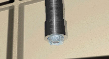 Кран с рассекателем