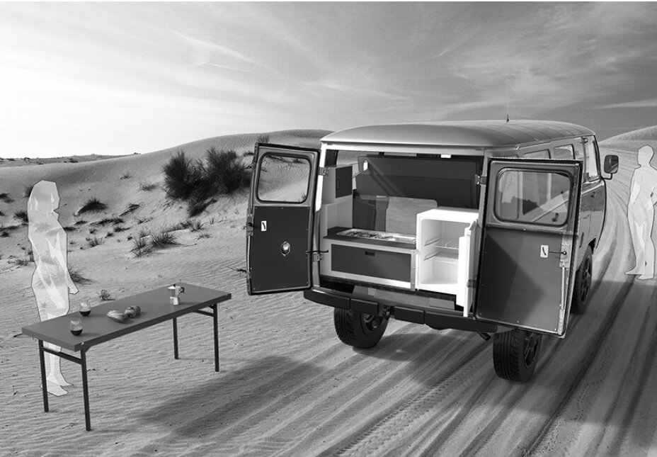 Концпция набора для переоборудования Буханки в автодом