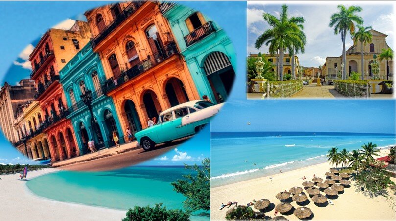Куба. Для создания коллажа использованы Яндекс картинки 