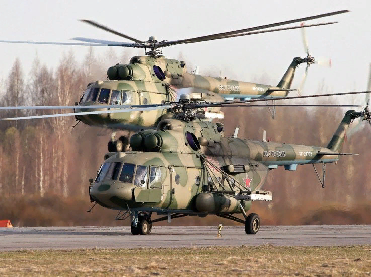 Ми-8АМТШ — «Терминаторы» в действии