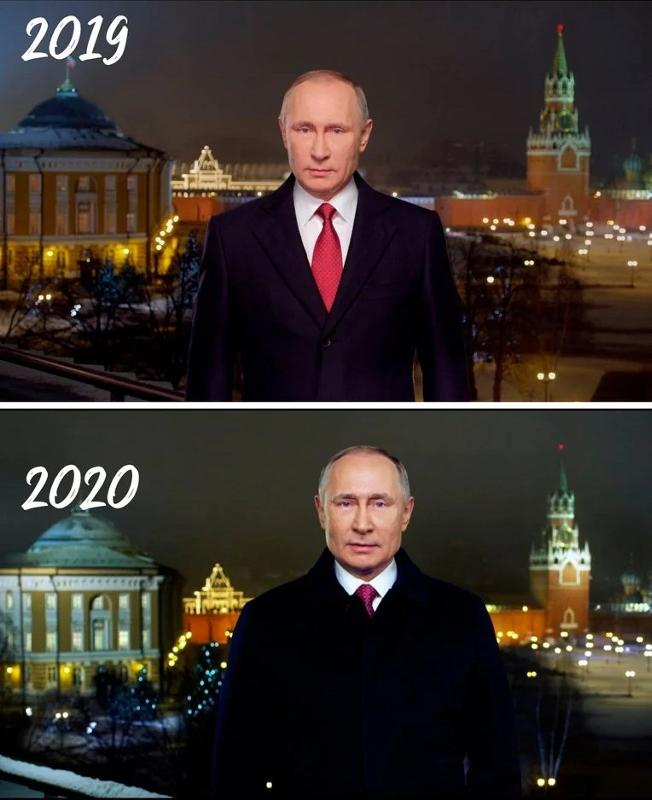 Так изменилось его лицо всего за год