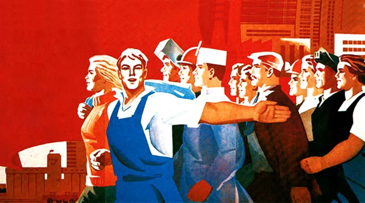 Чтоб свергнуть гнет рукой умелой, 
Отвоевать свое добро,
Вздувайся, горн, и куйте смело,
Пока железо горячо!
