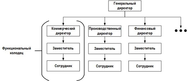 Рисунок № 1 — Часть структурной схемы компании