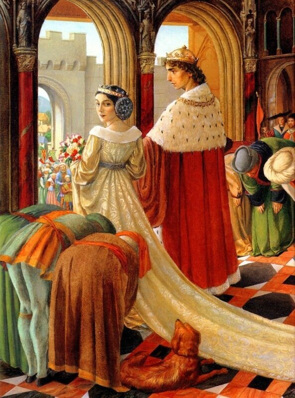 Картины средневековых принцесс