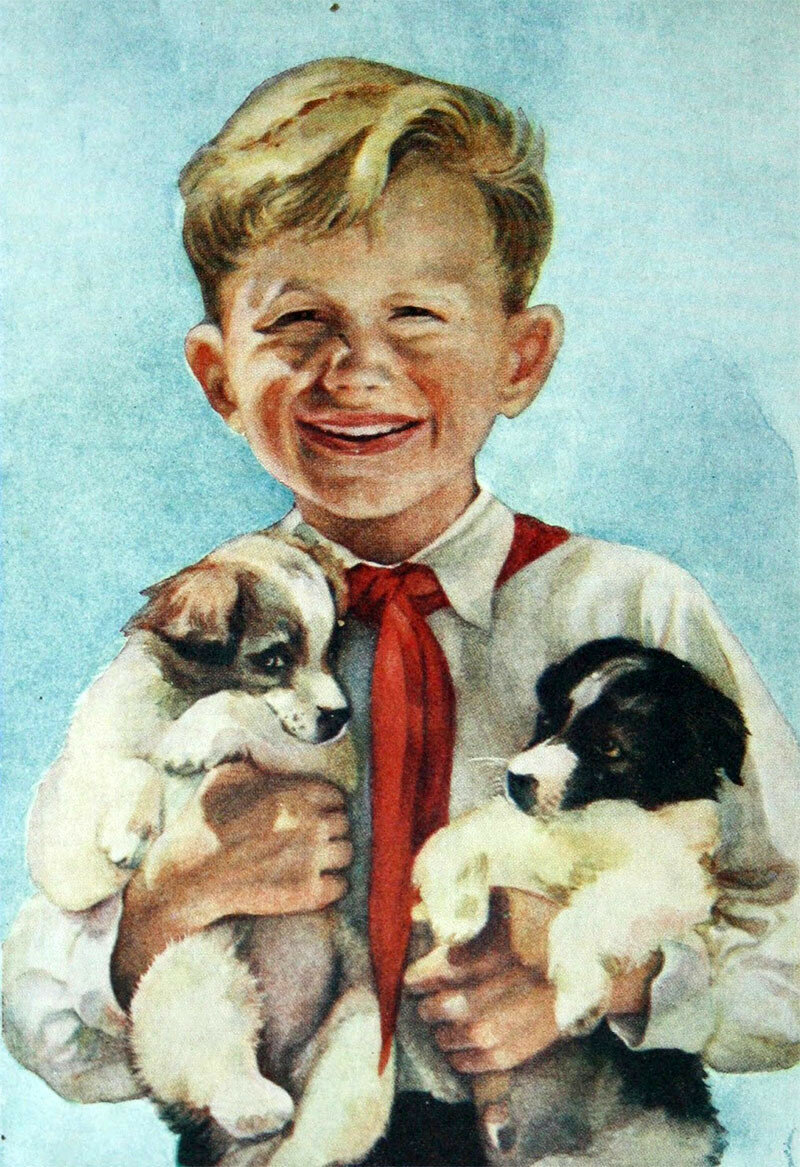 Советские плакаты с собаками