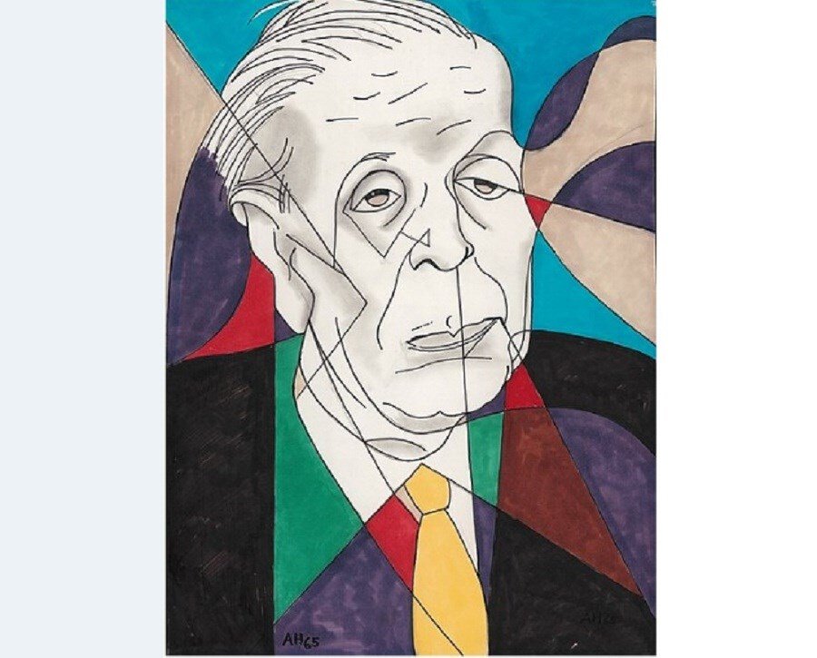  Хорхе Луис Борхес. Портрет писателя работы Адольфа Гоффмейстера. Фото: commons.wikimedia.org