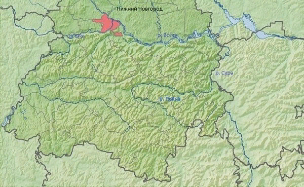 Топографические и векторные карты Нижегородской области. TRASA.RU