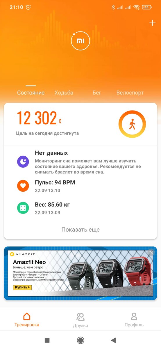 Фото автора. Шагомер