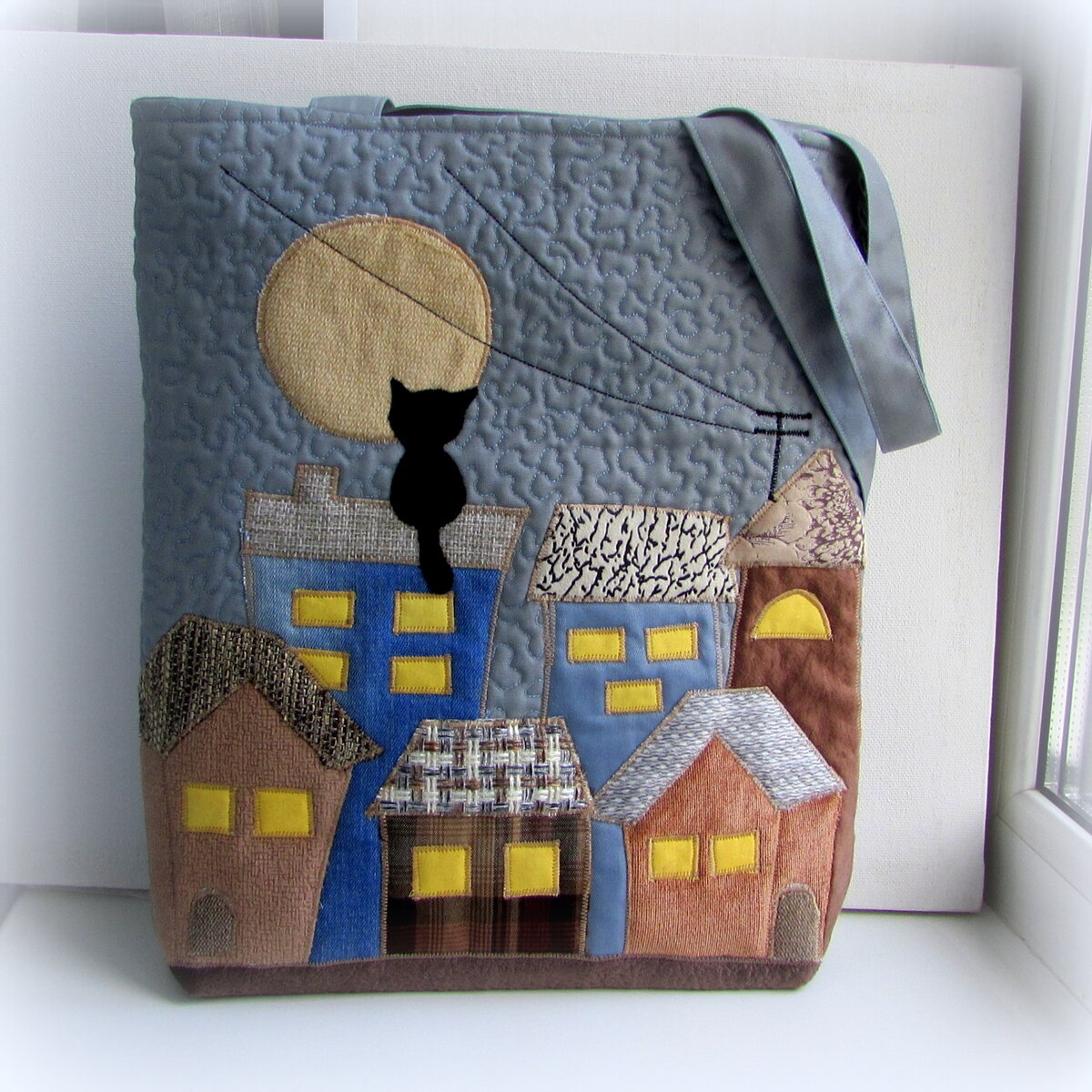 Сумка " Ночной город", фото автора.