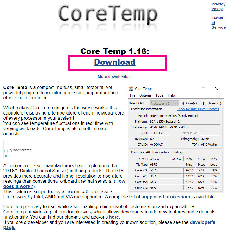 https://www.alcpu.com/CoreTemp/