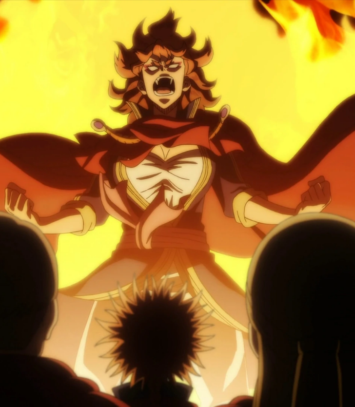 Использованы кадры из аниме "Черный клевер";