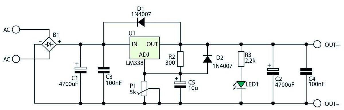 Lm350t характеристики схема подключения для регулировки питания