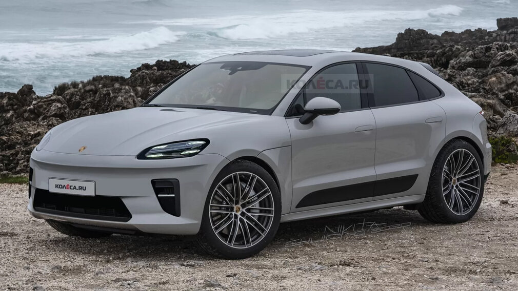 Рендер нового Porsche Macan, фото: Колёса.ру