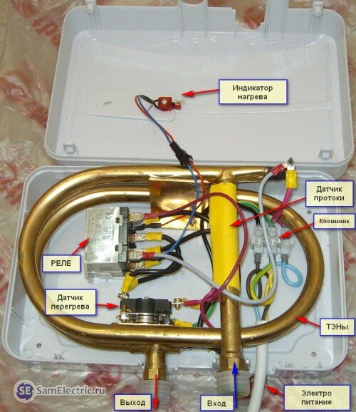 Проточный электро-нагреватель воды Instant Heating Faucet