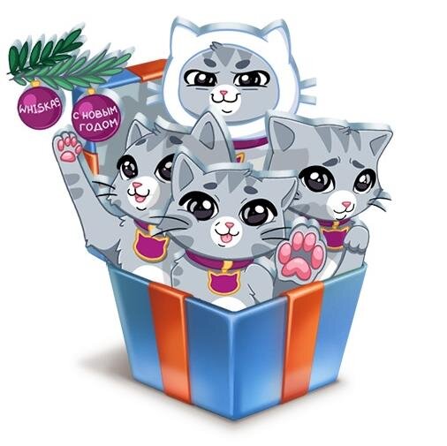 Стикеры Табби от Вискас ВКонтакте