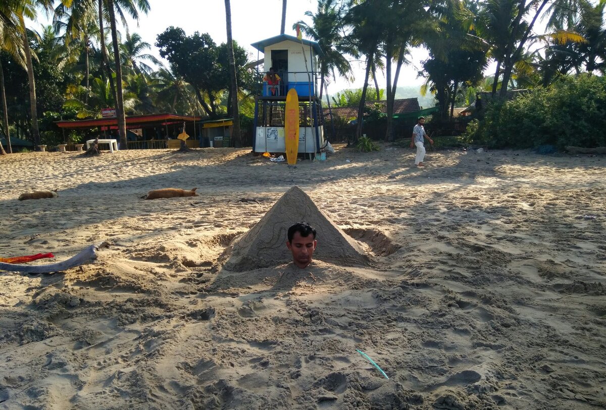 йог :) на пляже " Kudly beach"